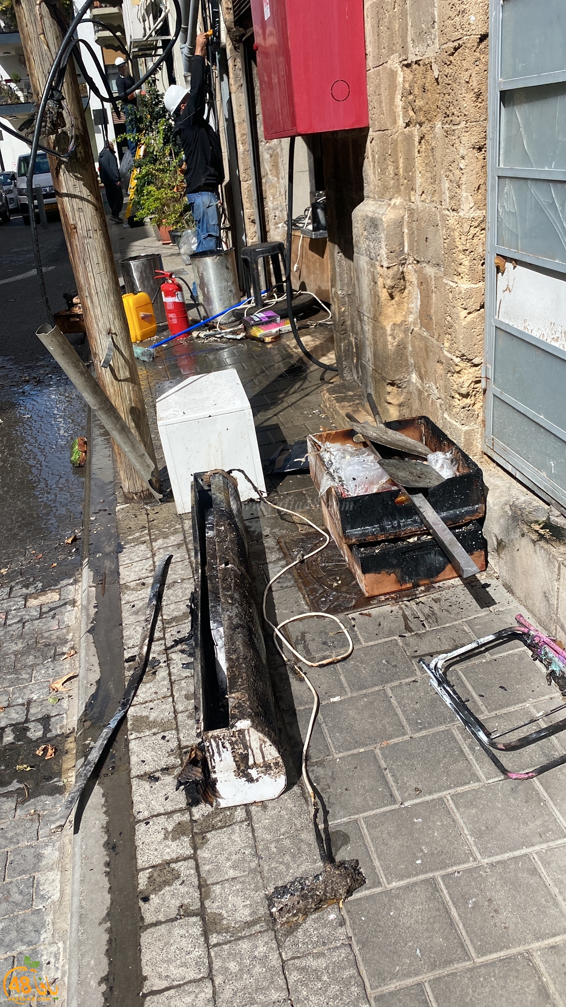  يافا: حريق يُخلف أضراراً جسيمة داخل أحد المخابز 